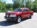 2008 Inferno Red Crystal Pearl Dodge Dakota SXT Crew Cab 4x4  photo #1