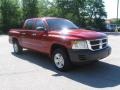 2008 Inferno Red Crystal Pearl Dodge Dakota SXT Crew Cab 4x4  photo #3