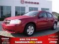 2009 Inferno Red Crystal Pearl Dodge Avenger SE  photo #1