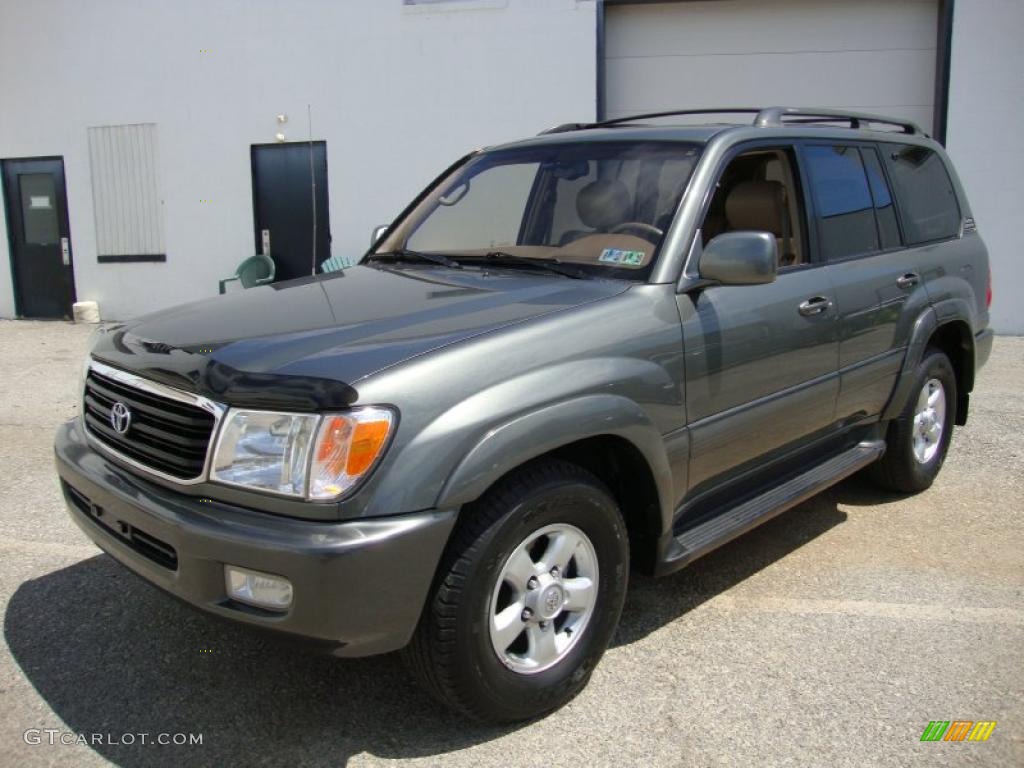 1999 Land Cruiser  - River Rock Green Metallic Mica / Ivory photo #2