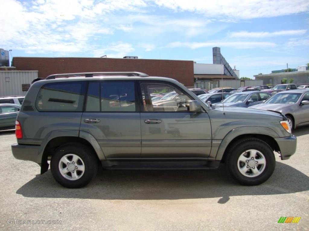 1999 Land Cruiser  - River Rock Green Metallic Mica / Ivory photo #7