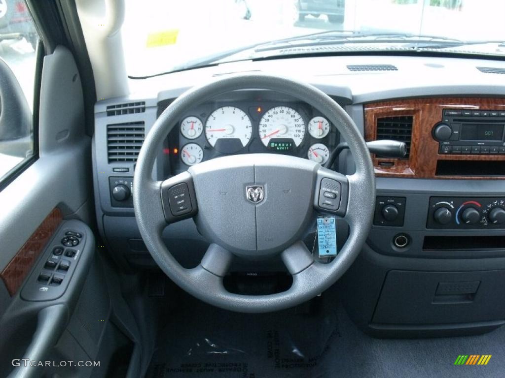 2006 Ram 1500 SLT Quad Cab 4x4 - Patriot Blue Pearl / Medium Slate Gray photo #23