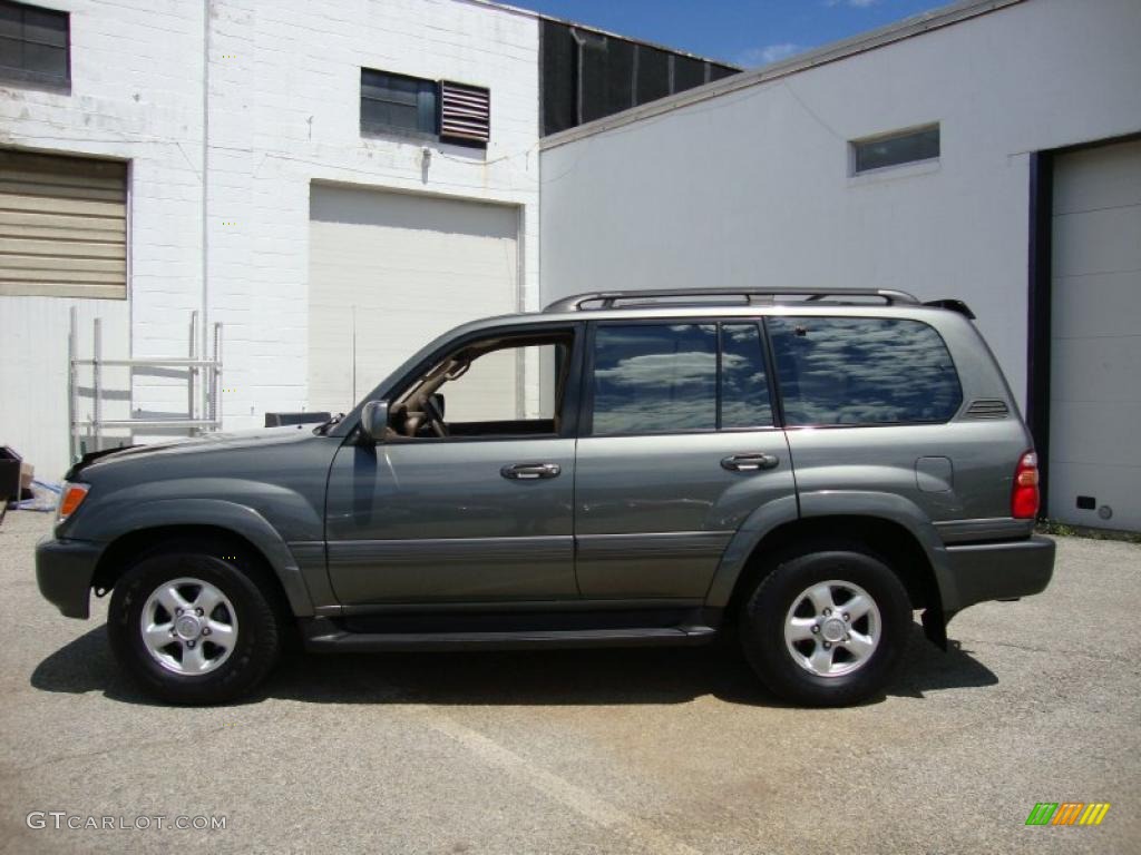 1999 Land Cruiser  - River Rock Green Metallic Mica / Ivory photo #11