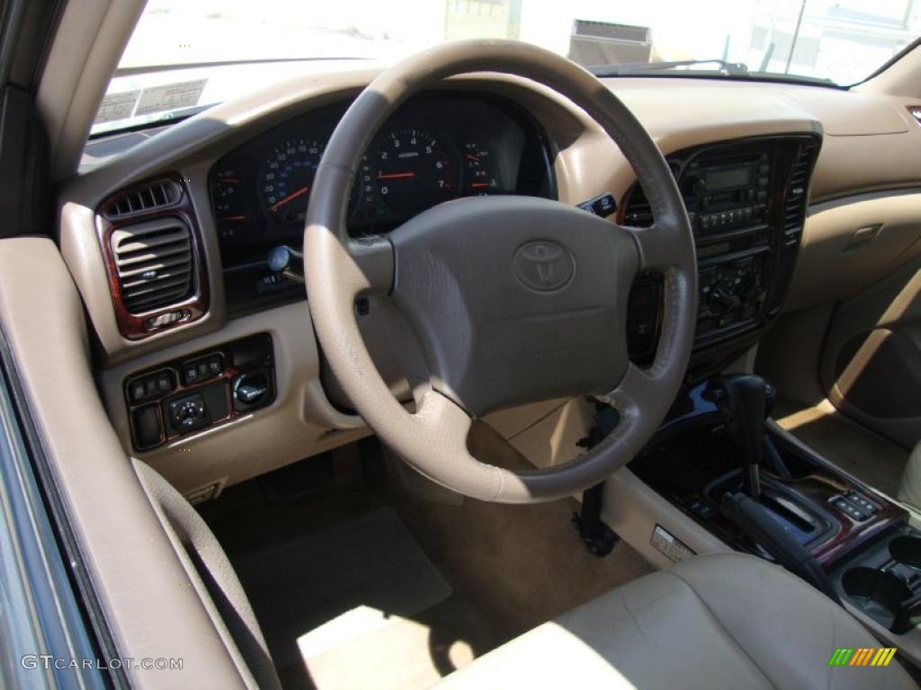 1999 Land Cruiser  - River Rock Green Metallic Mica / Ivory photo #12