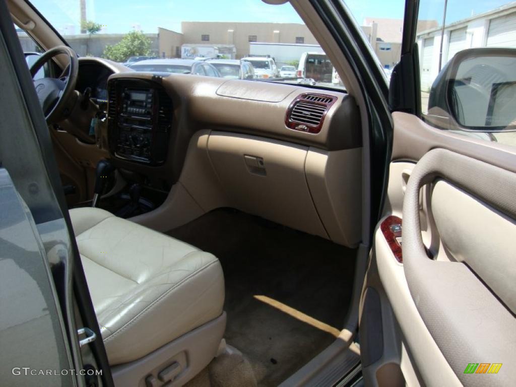 1999 Land Cruiser  - River Rock Green Metallic Mica / Ivory photo #19