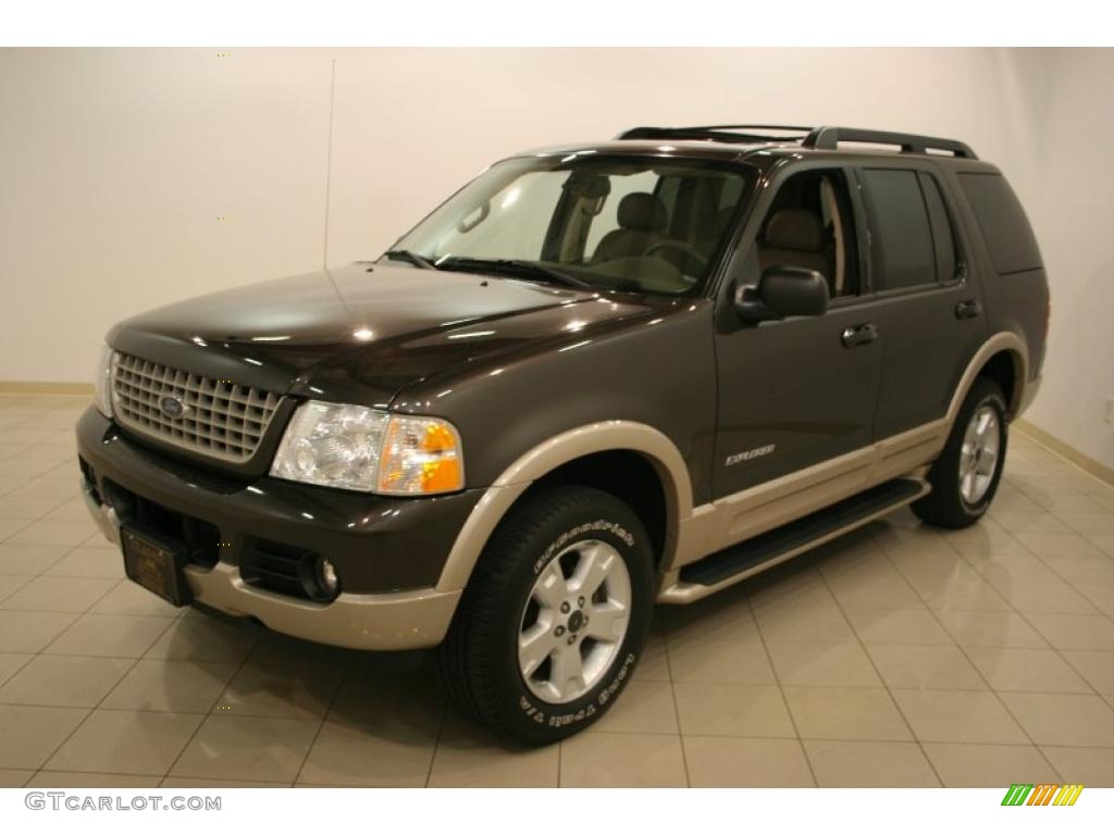 2005 Explorer Eddie Bauer 4x4 - Dark Stone Metallic / Medium Parchment photo #3