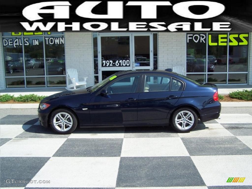 2008 3 Series 328i Sedan - Monaco Blue Metallic / Cream Beige photo #1