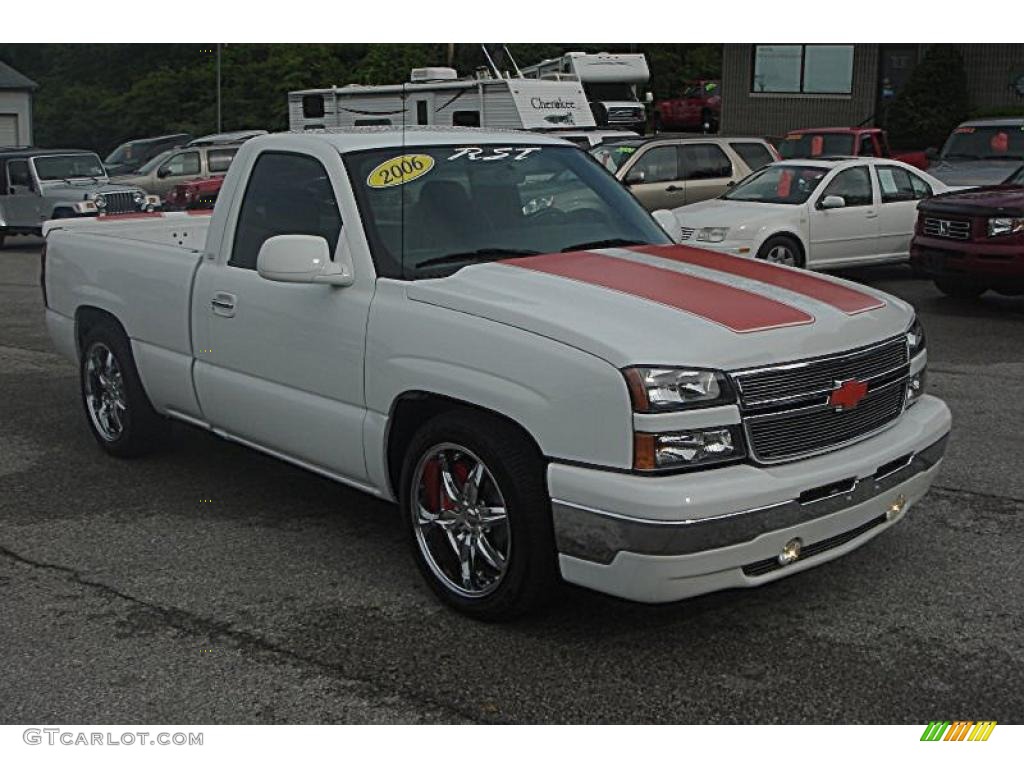 2006 Silverado 1500 Jon Moss Signature Series RST - Summit White / RST Dark Charcoal/Orange photo #3