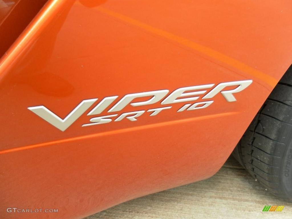 2010 Viper SRT10 Coupe - Toxic Orange Pearl / Black/Tan photo #18