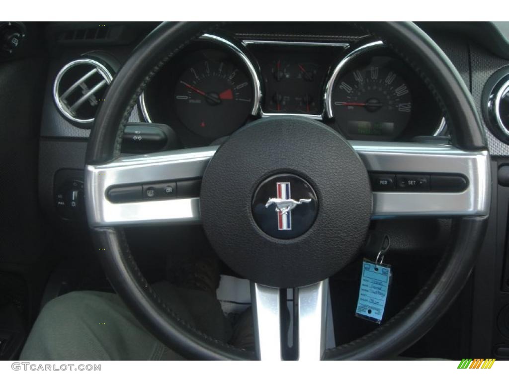 2006 Mustang V6 Premium Convertible - Vista Blue Metallic / Dark Charcoal photo #20