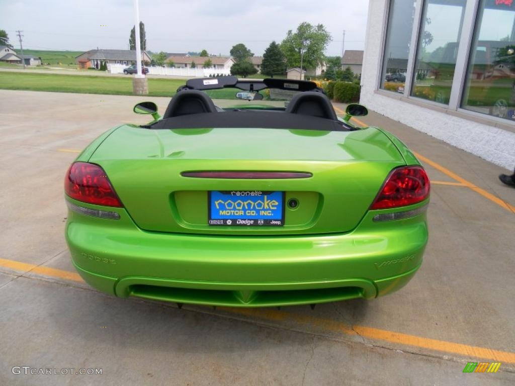2010 Viper SRT10 - Viper Snakeskin Green Pearl / Black photo #6