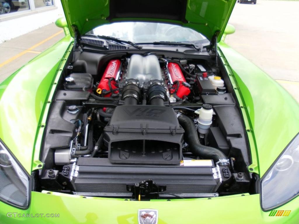 2010 Viper SRT10 - Viper Snakeskin Green Pearl / Black photo #8