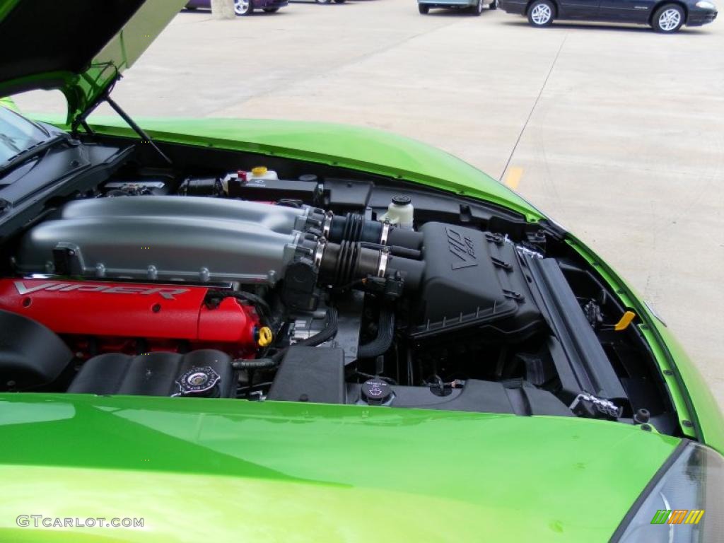 2010 Viper SRT10 - Viper Snakeskin Green Pearl / Black photo #9
