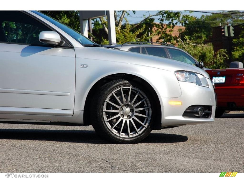 2008 A4 2.0T quattro S-Line Sedan - Light Silver Metallic / Black photo #9