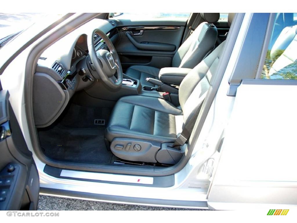2008 A4 2.0T quattro S-Line Sedan - Light Silver Metallic / Black photo #13