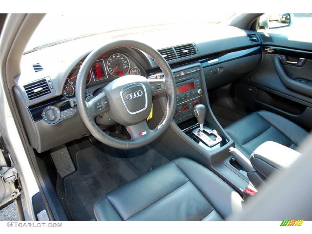 2008 A4 2.0T quattro S-Line Sedan - Light Silver Metallic / Black photo #14