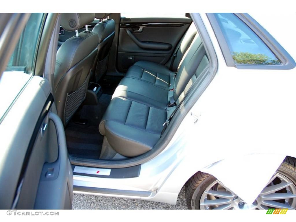 2008 A4 2.0T quattro S-Line Sedan - Light Silver Metallic / Black photo #18