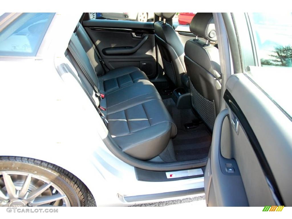 2008 A4 2.0T quattro S-Line Sedan - Light Silver Metallic / Black photo #20