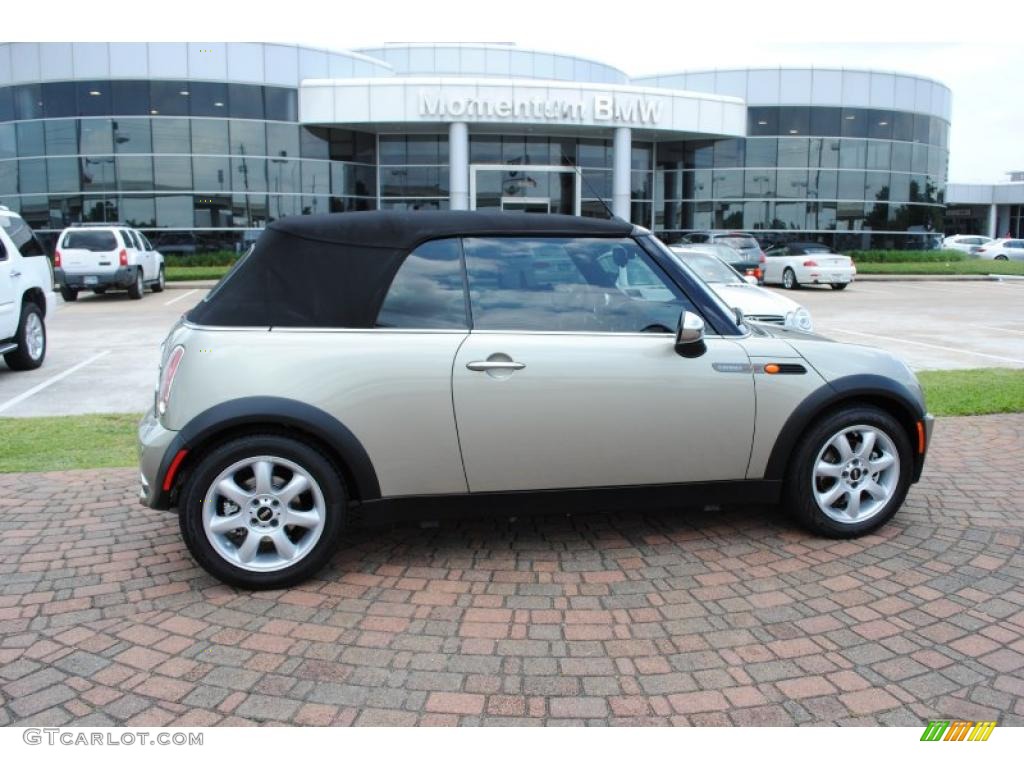 2008 Cooper Convertible Sidewalk Edition - Sparkling Silver Metallic / Malt Brown English Leather photo #2
