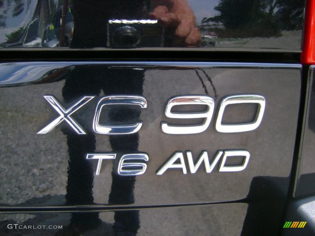 2004 XC90 T6 AWD - Black Sapphire Metallic / Taupe/Light Taupe photo #7