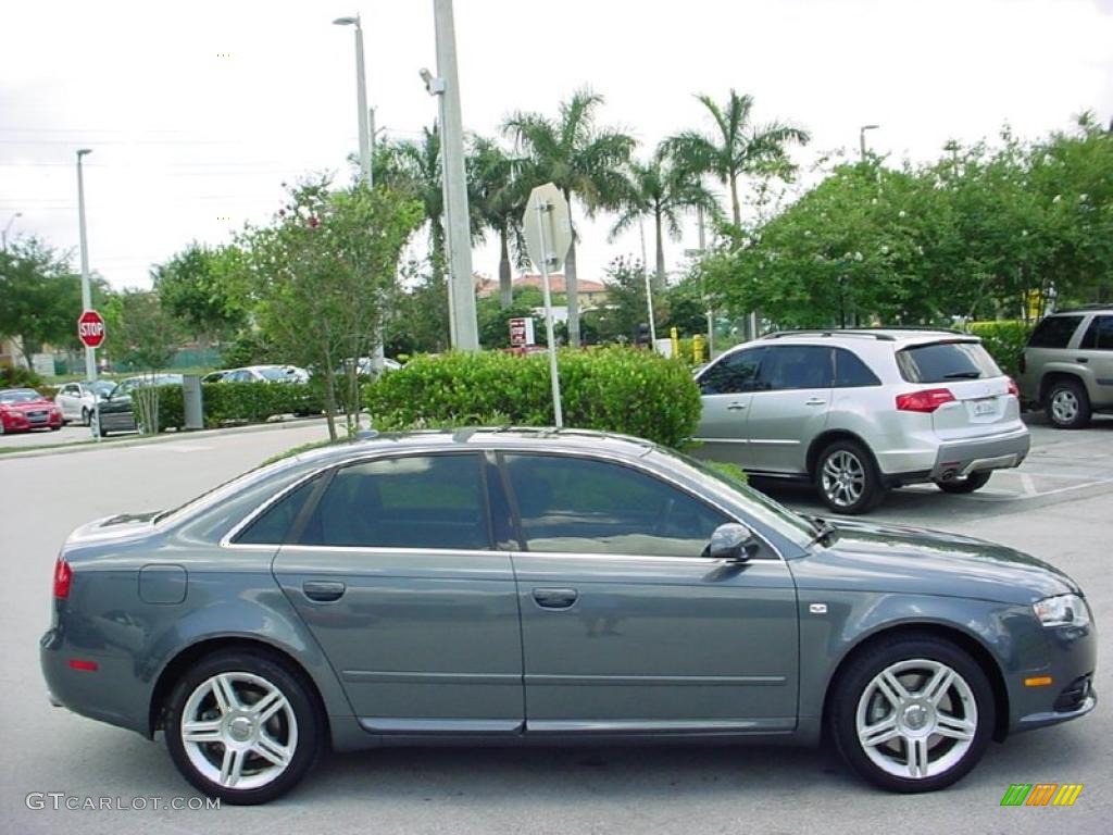 2008 A4 2.0T Special Edition Sedan - Dolphin Grey Metallic / Light Gray photo #6