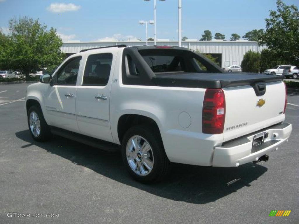 2010 Avalanche LTZ - White Diamond Tricoat / Ebony photo #3