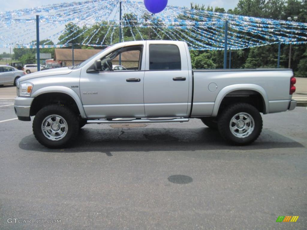 2008 Ram 1500 Lone Star Edition Quad Cab 4x4 - Bright Silver Metallic / Medium Slate Gray photo #1