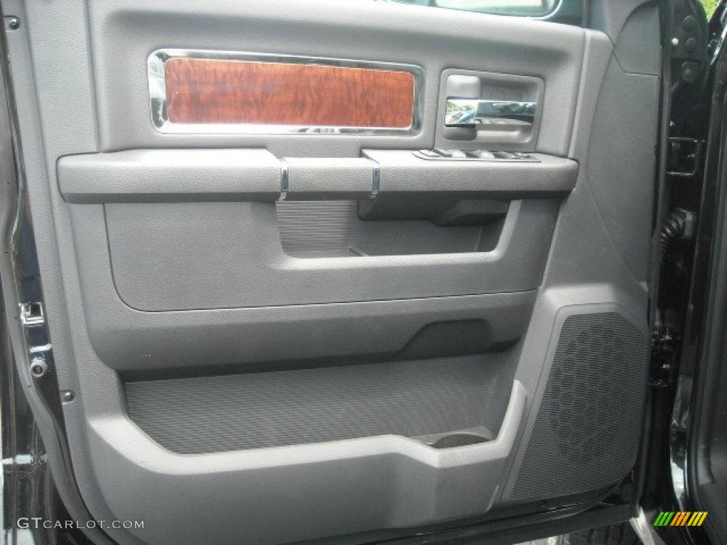 2010 Ram 3500 Laramie Mega Cab 4x4 Dually - Brilliant Black Crystal Pearl / Dark Slate photo #33