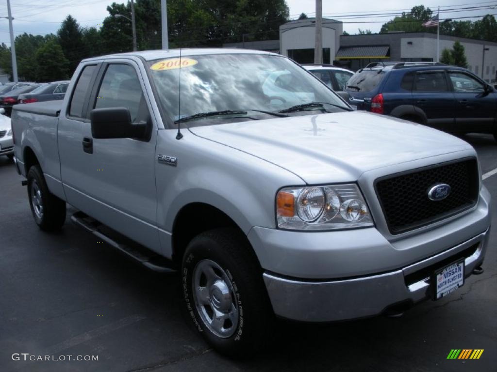 2006 F150 XLT SuperCab 4x4 - Silver Metallic / Medium/Dark Flint photo #3