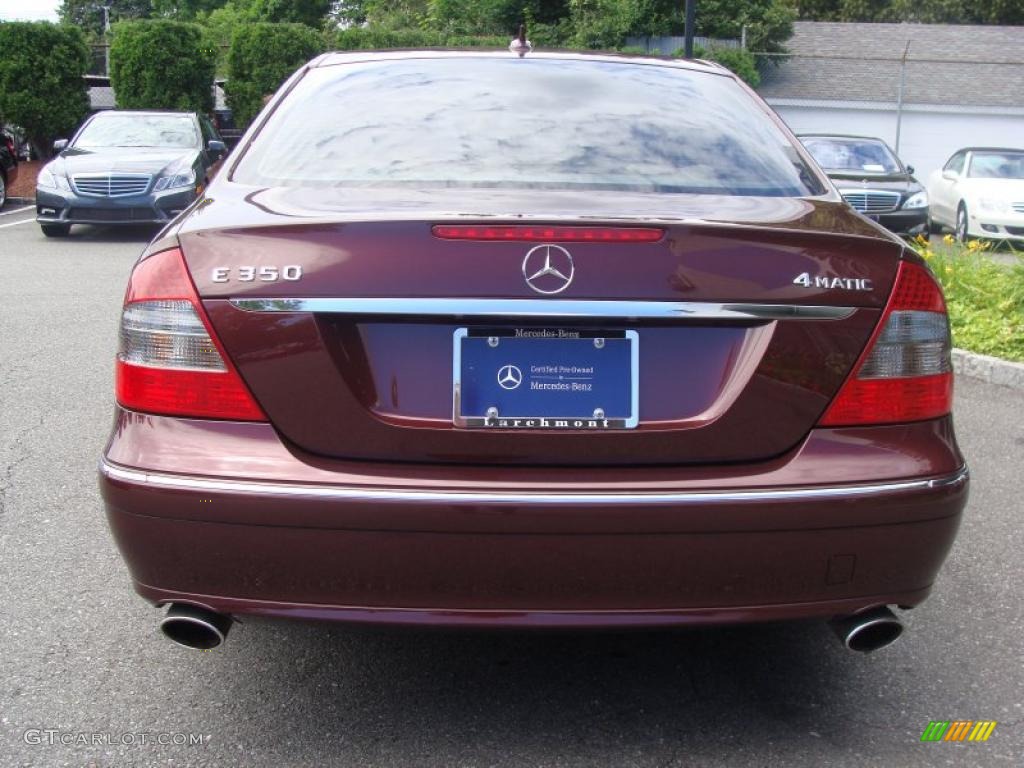 2008 E 350 4Matic Sedan - Barolo Red Metallic / Cashmere photo #5