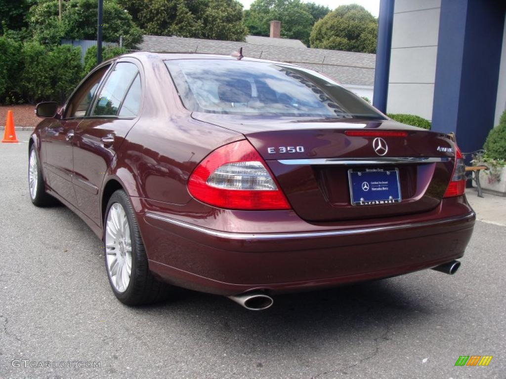 2008 E 350 4Matic Sedan - Barolo Red Metallic / Cashmere photo #6