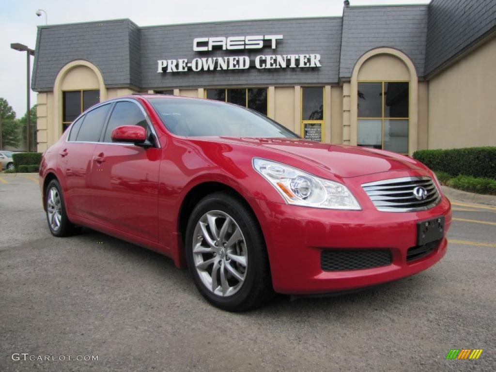 2008 G 35 x Sedan - Garnet Ember Red / Graphite photo #1