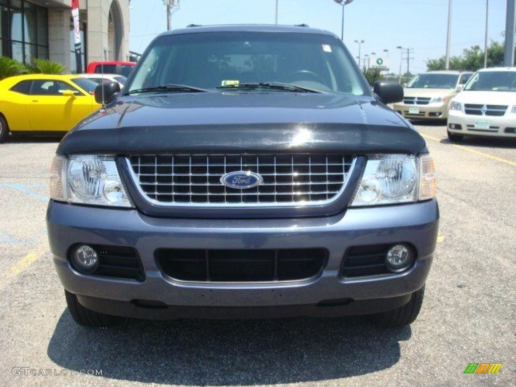 2004 Explorer XLT 4x4 - Medium Wedgewood Blue Metallic / Graphite photo #8