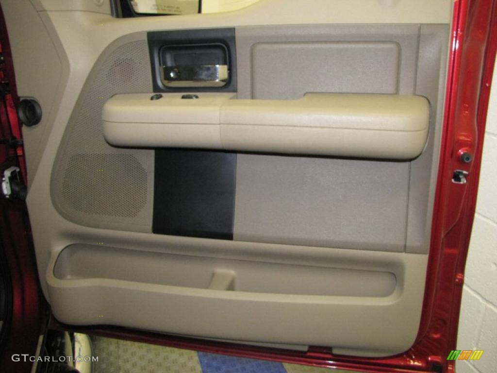 2007 F150 Lariat SuperCrew 4x4 - Redfire Metallic / Tan photo #15