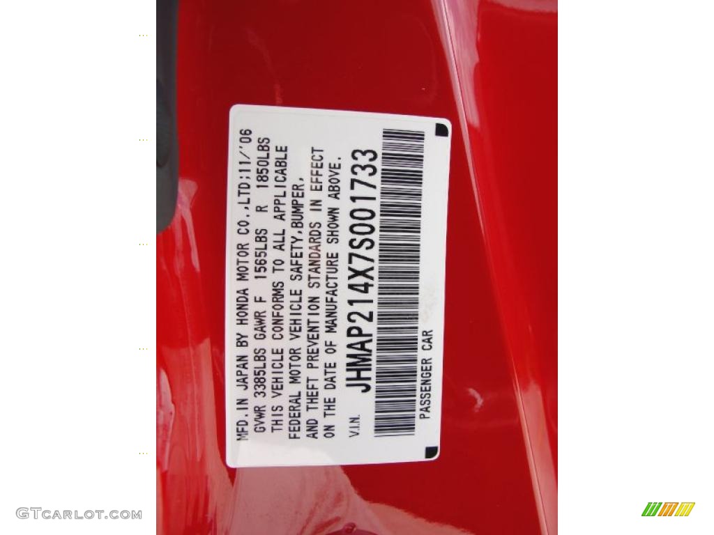 2007 S2000 Roadster - New Formula Red / Black photo #39