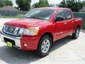 2008 Red Alert Nissan Titan SE Crew Cab  photo #7