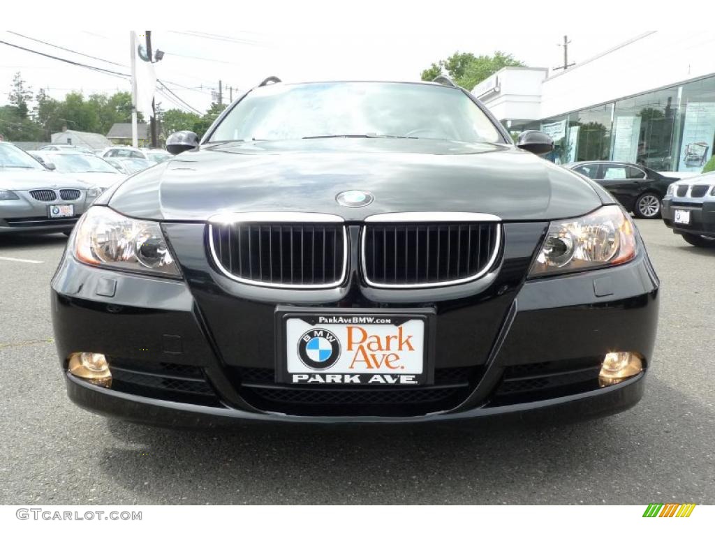 2007 3 Series 328xi Wagon - Jet Black / Beige photo #11