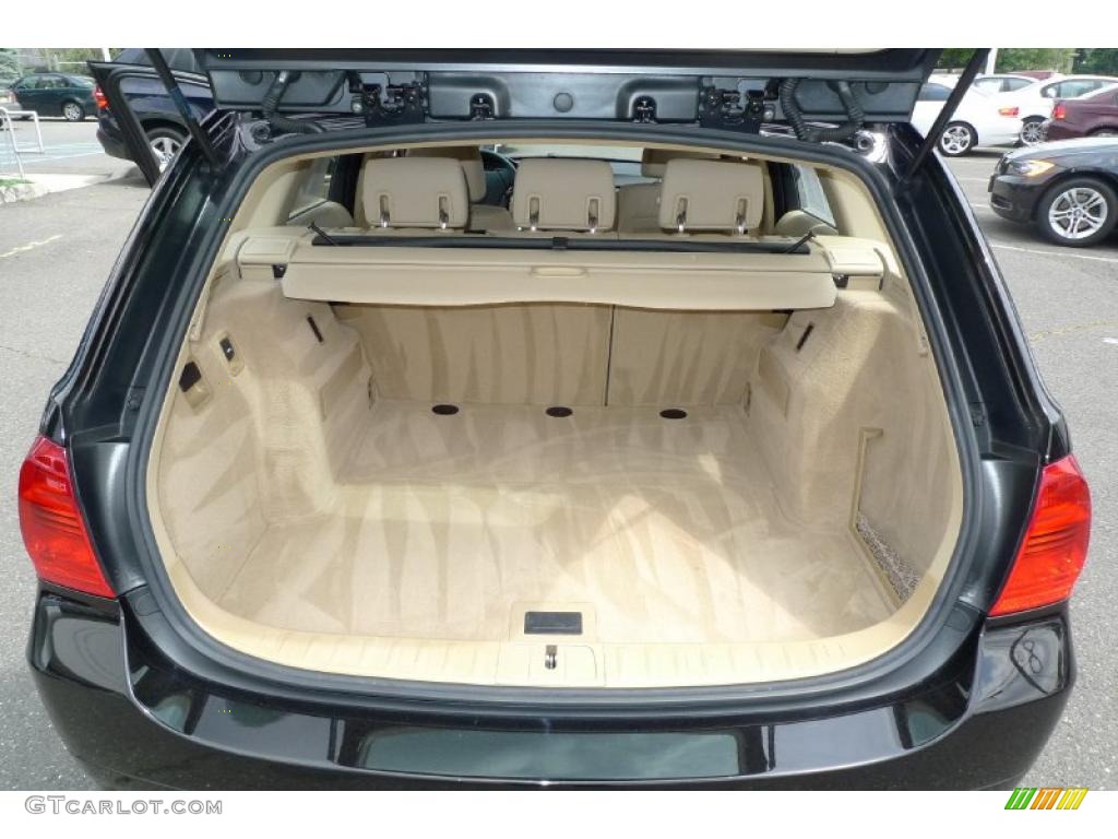2007 3 Series 328xi Wagon - Jet Black / Beige photo #23