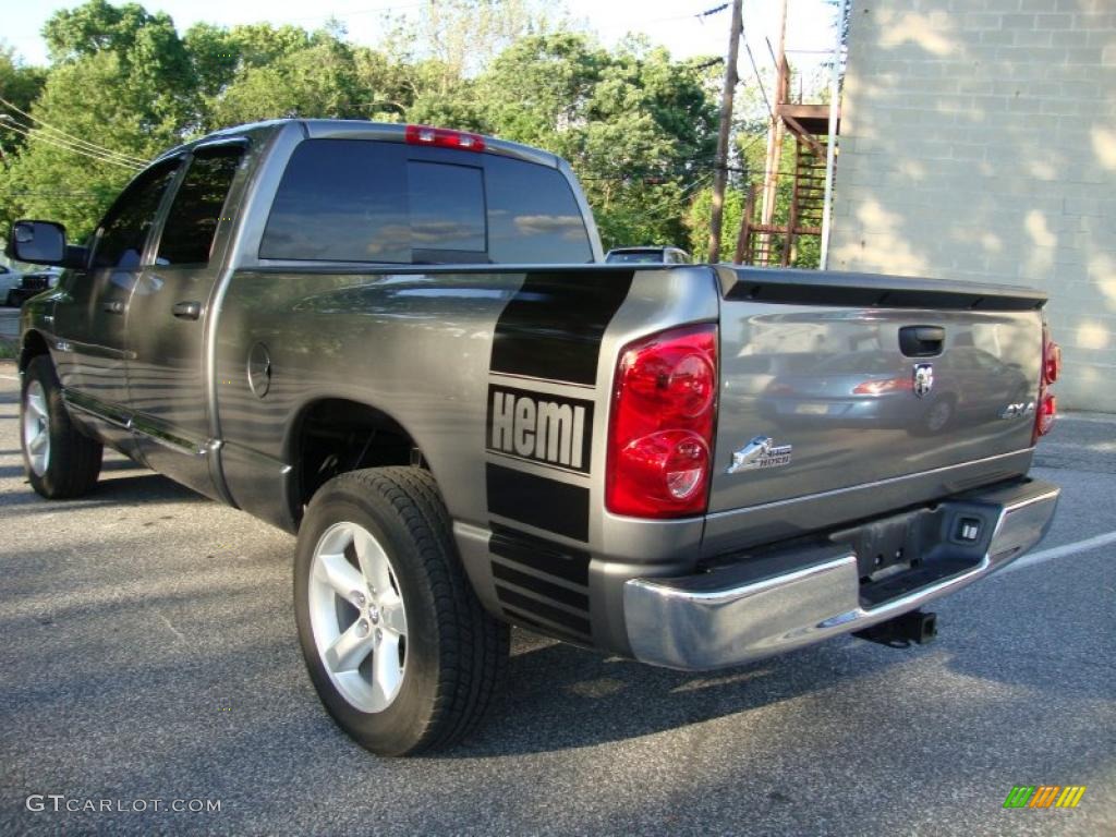 2008 Ram 1500 Big Horn Edition Quad Cab 4x4 - Mineral Gray Metallic / Medium Slate Gray photo #9