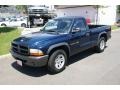 Patriot Blue Pearl 2002 Dodge Dakota SXT Regular Cab Exterior