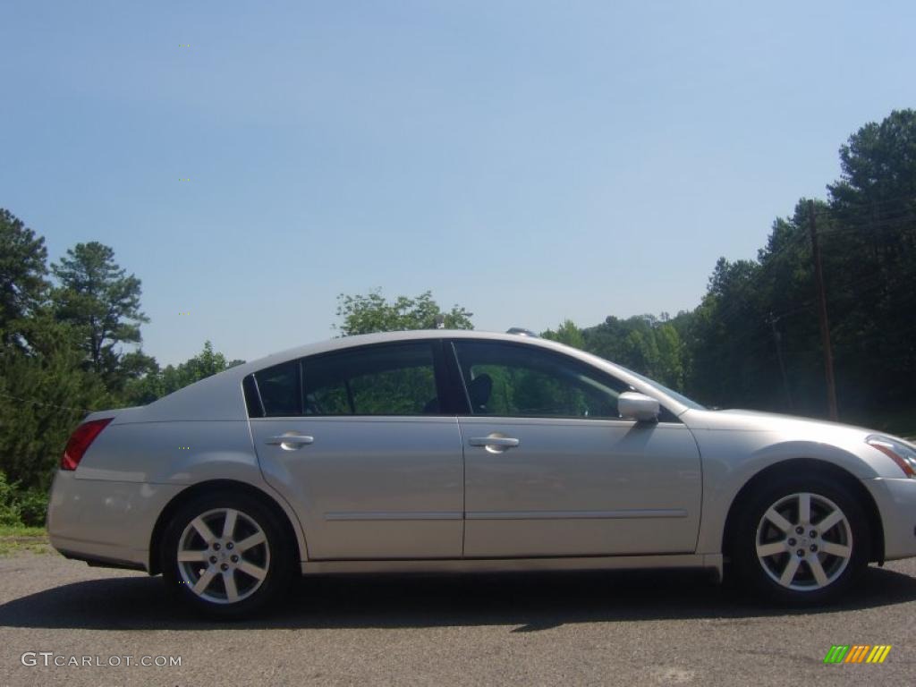 2006 Maxima 3.5 SL - Liquid Silver Metallic / Black photo #1