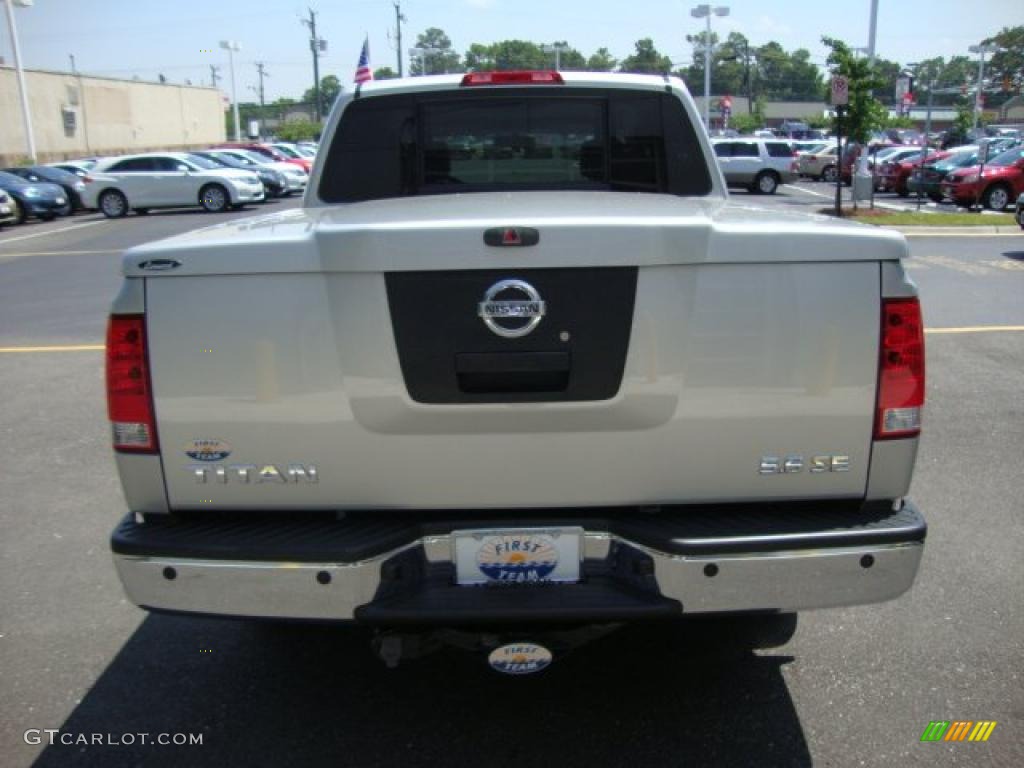 2007 Titan SE Crew Cab - Radiant Silver / Steel Gray photo #4