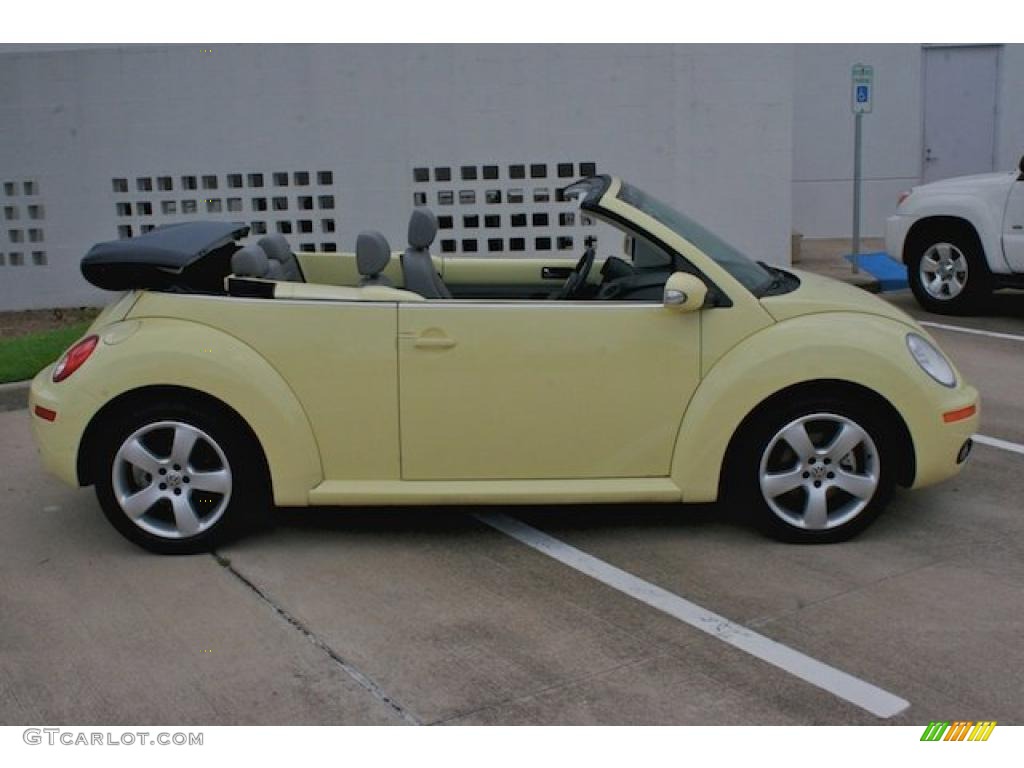 2006 New Beetle 2.5 Convertible - Mellow Yellow / Grey photo #4