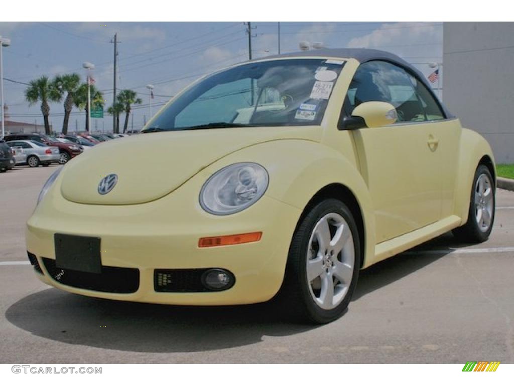 2006 New Beetle 2.5 Convertible - Mellow Yellow / Grey photo #11