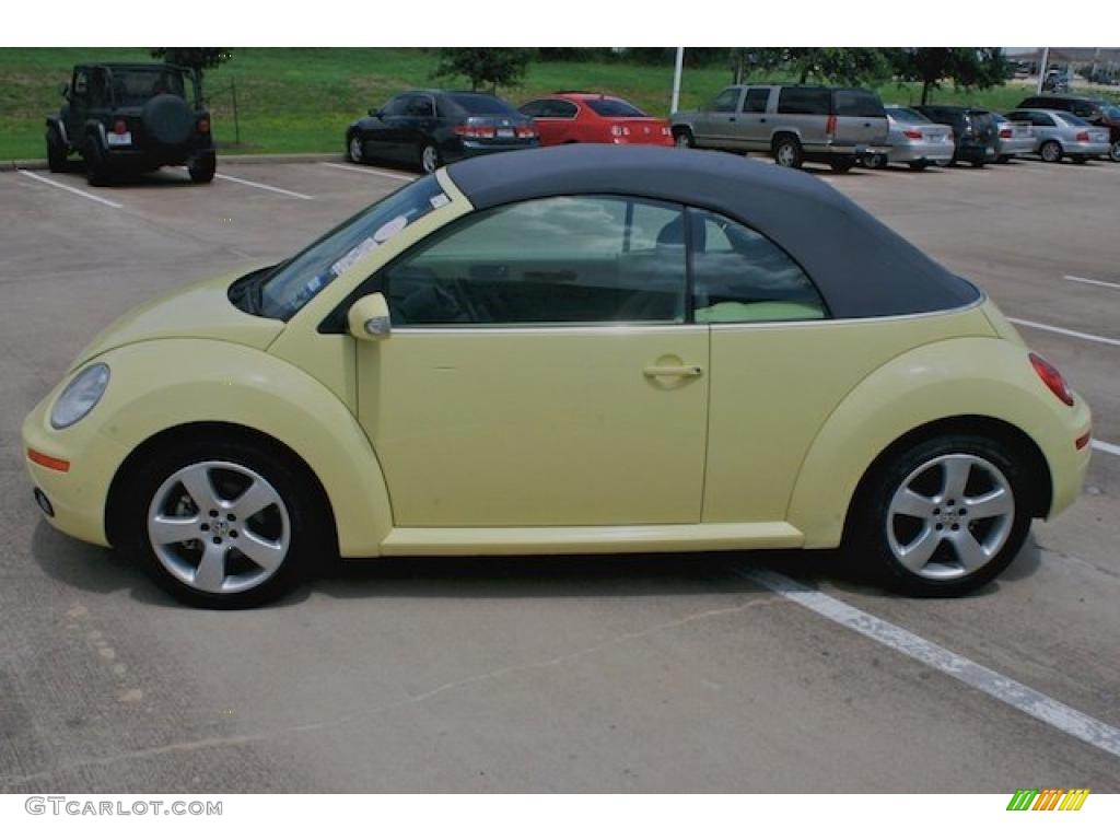 2006 New Beetle 2.5 Convertible - Mellow Yellow / Grey photo #12