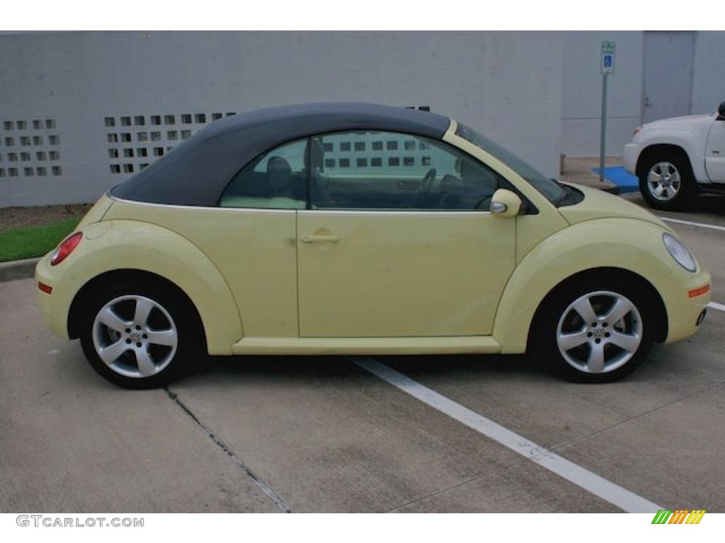 2006 New Beetle 2.5 Convertible - Mellow Yellow / Grey photo #16