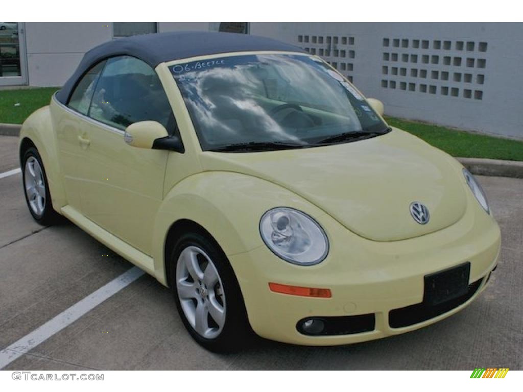 2006 New Beetle 2.5 Convertible - Mellow Yellow / Grey photo #19