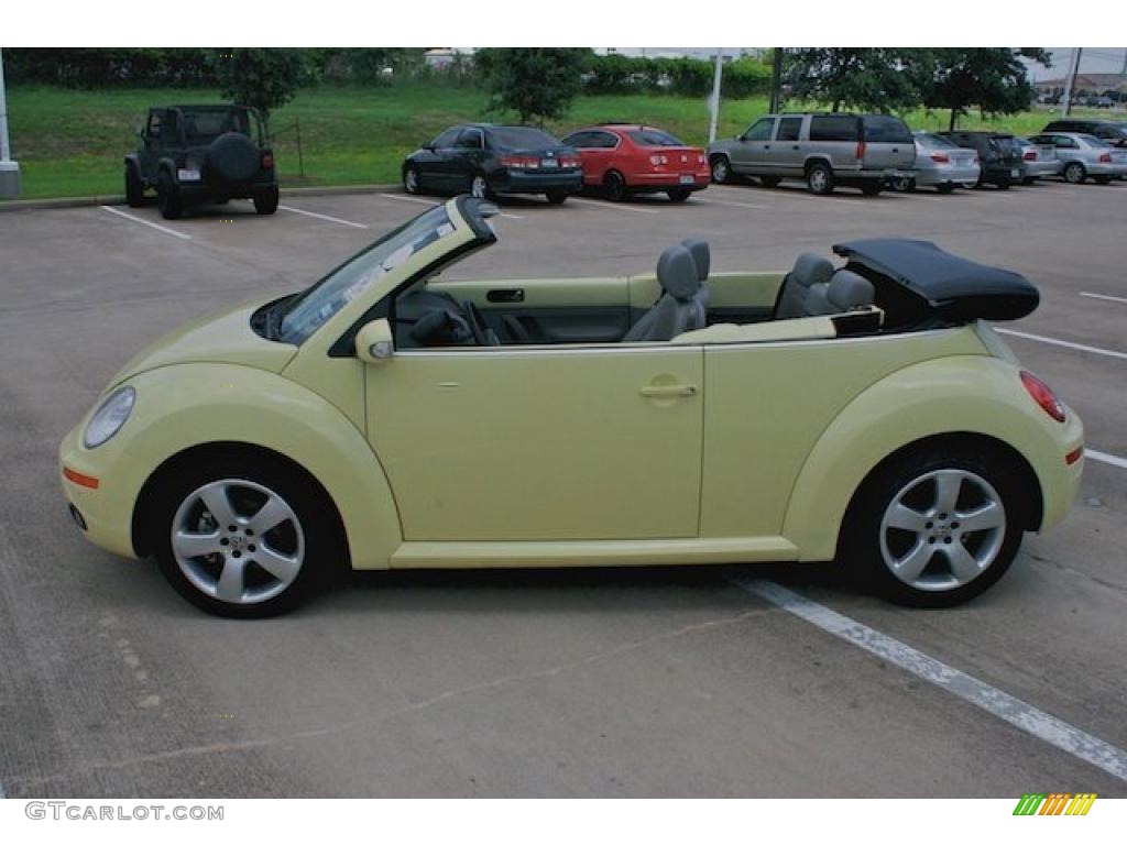 2006 New Beetle 2.5 Convertible - Mellow Yellow / Grey photo #22
