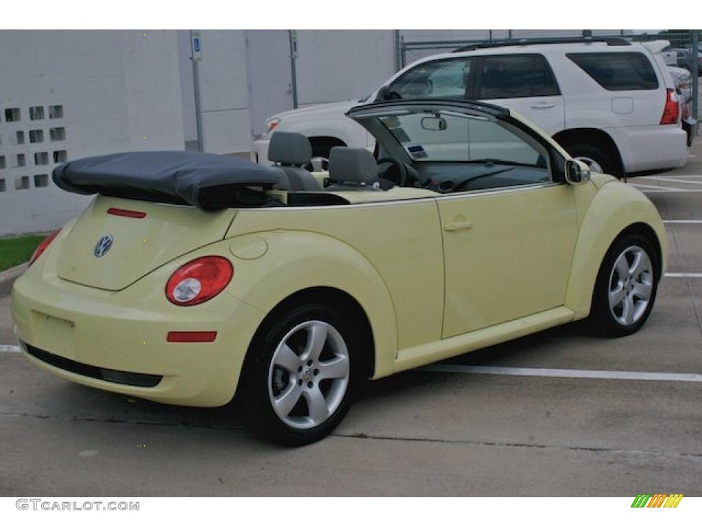 2006 New Beetle 2.5 Convertible - Mellow Yellow / Grey photo #34