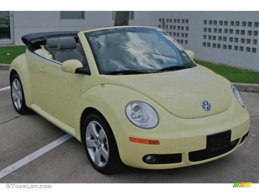 2006 New Beetle 2.5 Convertible - Mellow Yellow / Grey photo #37